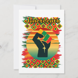 Juneteenth Black Pride Freedom Note Kaart