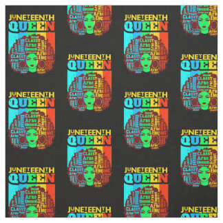 Juneteenth Black Queen Afro Melanin Stof