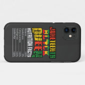 Juneteenth Black Queen Nutrition Facts Case-Mate iPhone Case (Achterkant (horizontaal))