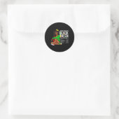 Juneteenth Black Queen Nutritional Facts 4th of Ju Ronde Sticker (Tas)