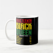 Juneteenth Black Queen Nutritional Facts Melanin W Koffiemok (Links)