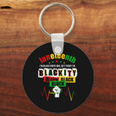 Juneteenth Blackity Afro-Amerika Zwarte Geschieden Sleutelhanger (Voorkant)