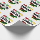 Juneteenth Blackity Black Black Funny Cadeaupapier (Hoek)