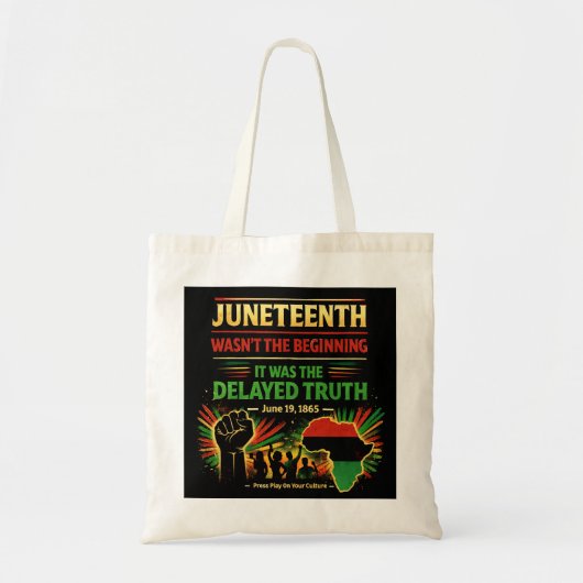 Juneteenth Boodschappentas Tote Bag (Voorkant)