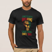 Juneteenth Breaking Kettingen T-shirt (Voorkant)