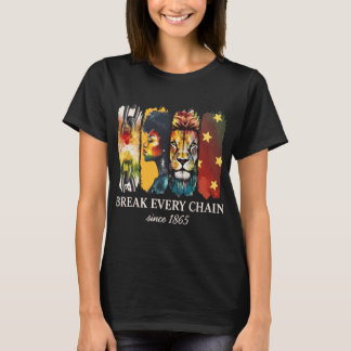 Juneteenth Breek elke keten Zwarte vrijheid 19 jun T-shirt