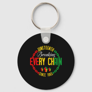 Juneteenth Breek Elke Ketting - Black History Reme Sleutelhanger