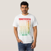 Juneteenth breken elke keten sinds 1865 Grappig T-shirt (Voorkant volledig)
