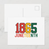 JUNETEENTH BRIEFKAART (Voorkant / Achterkant)