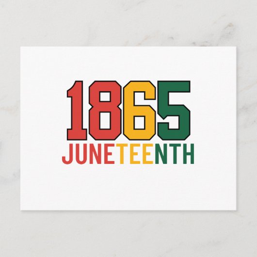 JUNETEENTH BRIEFKAART (Voorkant)