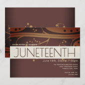 Juneteenth Brown Cream Freedom Celebration Kaart (Voorkant / Achterkant)