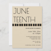 Juneteenth Brown Tan Black Freedom Verticaal Kaart (Voorkant)