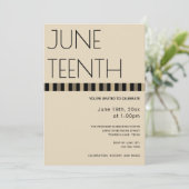 Juneteenth Brown Tan Black Freedom Verticaal Kaart (Staand voorkant)