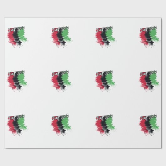 Juneteenth Cadeaupapier (Vlak)