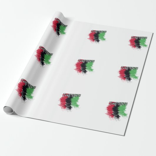 Juneteenth Cadeaupapier (Uitgerold)