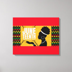 Juneteenth Canvas kunst aan de muur