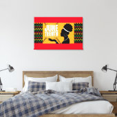 Juneteenth Canvas kunst aan de muur (Insitu (Slaapkamer))
