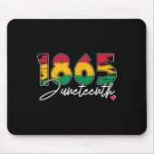 Juneteenth Celebrate Black Freedom 1865 Heart Hist Muismat (Voorkant)