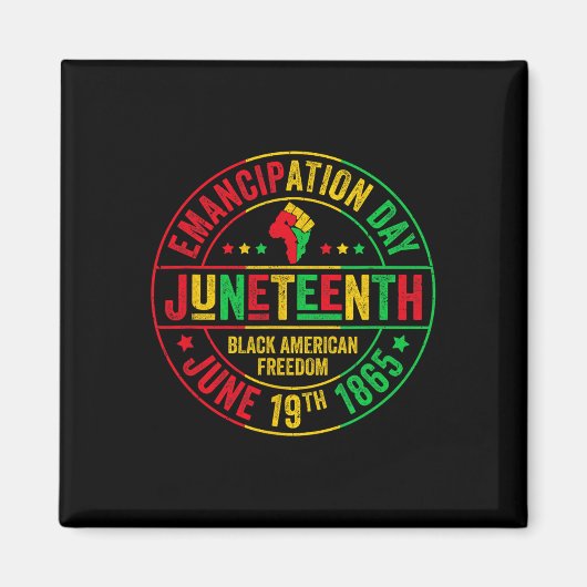 Juneteenth Celebrate Freedom 1865 Afro-Amerikaan Magneet (Voorkant)