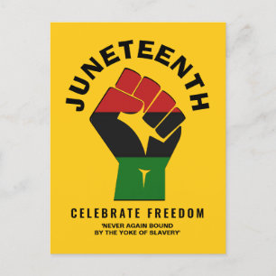 JUNETEENTH Celebrate Freedom Briefkaart