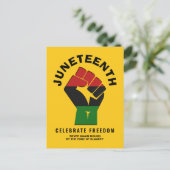JUNETEENTH Celebrate Freedom Briefkaart (Staand voorkant)
