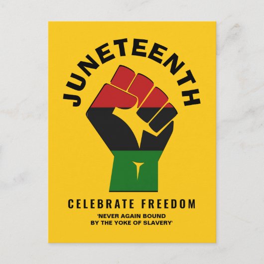 JUNETEENTH Celebrate Freedom Briefkaart (Voorkant)