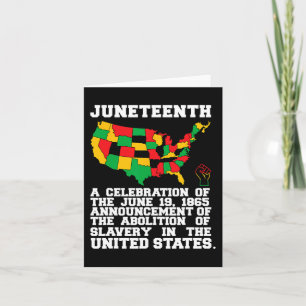 Juneteenth Celebrates Black African American Freed Kaart