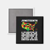 Juneteenth Celebrates Black African American Freed Magneet (Voorkant / Achterkant)