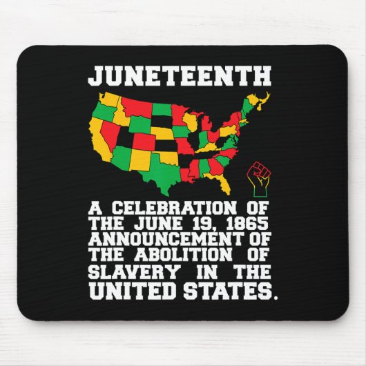 Juneteenth Celebrates Black African American Freed Muismat (Voorkant)