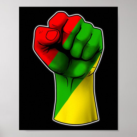 Juneteenth Celebrates Black African American Freed Poster (Voorkant)