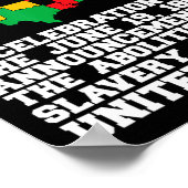 Juneteenth Celebrates Black African American Freed Poster (Hoek)