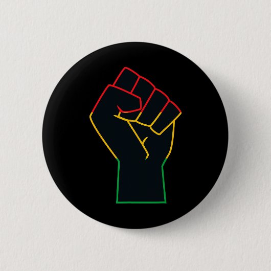 Juneteenth Celebrates Black African American Freed Ronde Button 5,7 Cm (Voorkant)