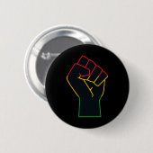 Juneteenth Celebrates Black African American Freed Ronde Button 5,7 Cm (Voorkant /achterkant)