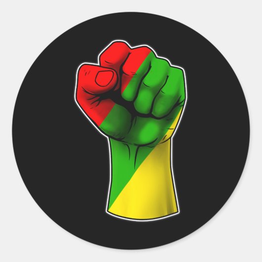 Juneteenth Celebrates Black African American Freed Ronde Sticker (Voorkant)