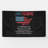 Juneteenth Celebrates Black African American Spandoek (Horizontaal)