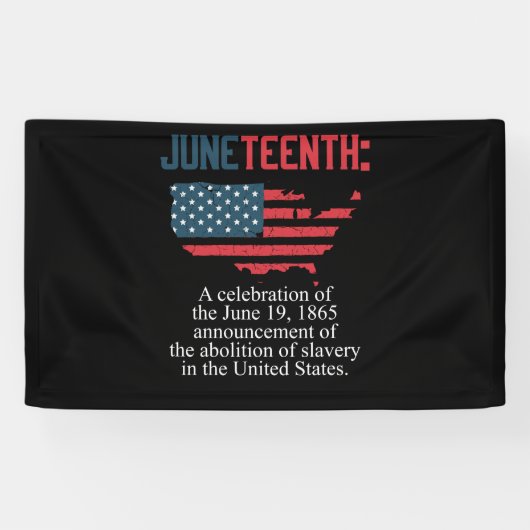 Juneteenth Celebrates Black African American Spandoek (Horizontaal)