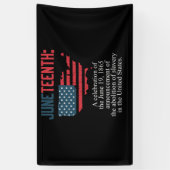 Juneteenth Celebrates Black African American Spandoek (Verticaal)