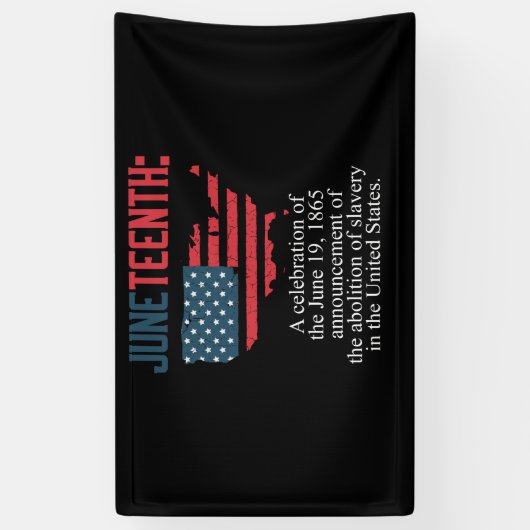 Juneteenth Celebrates Black African American Spandoek (Verticaal)
