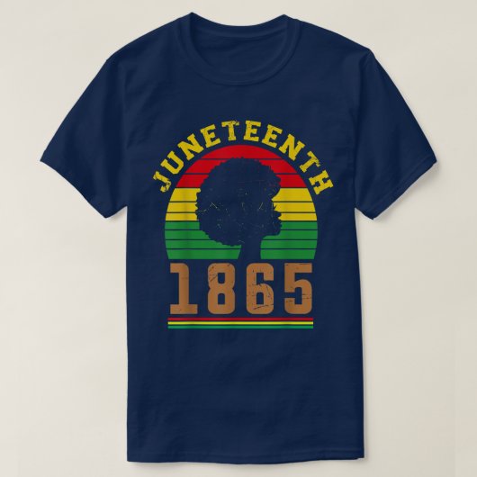 Juneteenth Celebrating 1865 Cute Black 3304 T-shirt (Design voorkant)