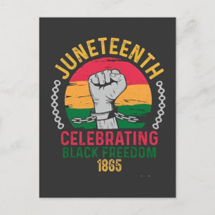 Juneteenth Celebrating Black Freedom 1865 Aankondigingskaart