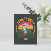 Juneteenth Celebrating Black Freedom 1865 Aankondigingskaart (Staand voorkant)