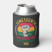 Juneteenth Celebrating Black Freedom 1865 Blikjeskoeler (Blikje Voorkant)