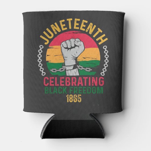 Juneteenth Celebrating Black Freedom 1865 Blikjeskoeler (Voorkant)