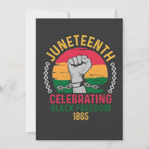 Juneteenth Celebrating Black Freedom 1865 Feestdagenkaart