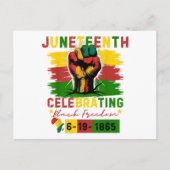 Juneteenth Celebrating Black Freedom Black Geschie Feestdagenkaart (Voorkant)