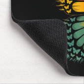 Juneteenth Celebration Butterfly Rood Geel Groen Muismat (Hoek)