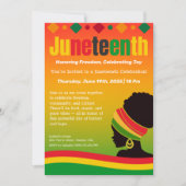 Juneteenth Celebration Invitation – Vrijheid en vr Kaart (Voorkant)