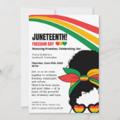 Juneteenth Celebration Invitation – Vrijheid en vr Kaart (Voorkant)