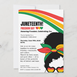 Juneteenth Celebration Invitation – Vrijheid en vr Kaart