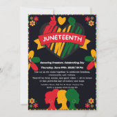 Juneteenth Celebration Invitation – Vrijheid en vr Kaart (Voorkant)